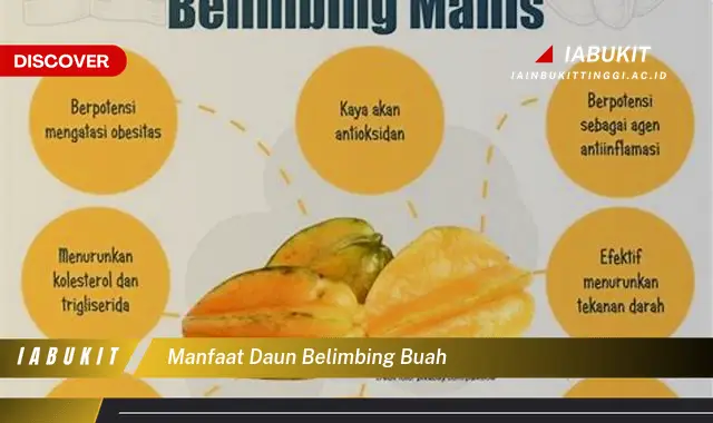 manfaat daun belimbing buah