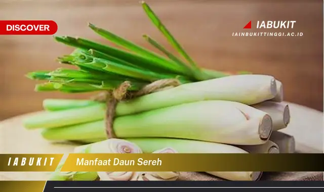 manfaat daun sereh