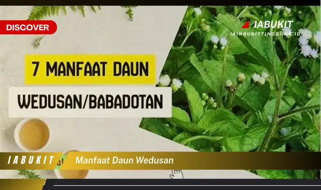 manfaat daun wedusan