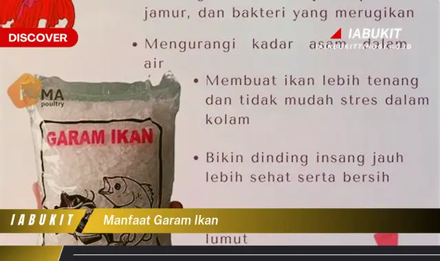 manfaat garam ikan