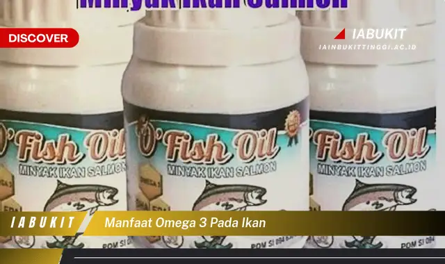 manfaat omega 3 pada ikan