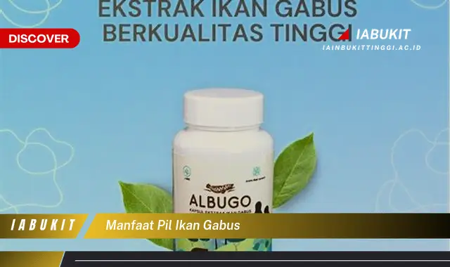 manfaat pil ikan gabus