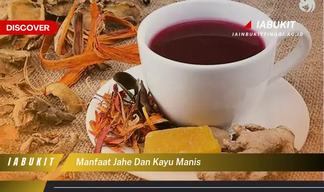 manfaat jahe dan kayu manis