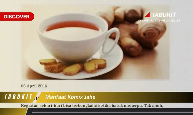 manfaat komix jahe manfaat komix jahe