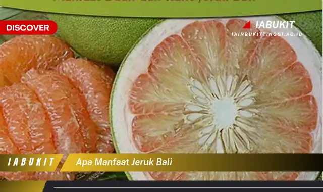 apa manfaat jeruk bali