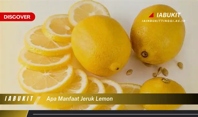 apa manfaat jeruk lemon