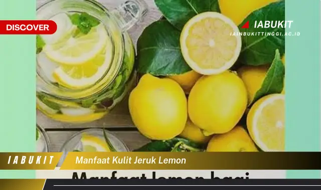 manfaat kulit jeruk lemon