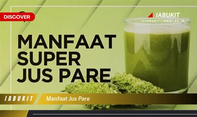 manfaat jus pare