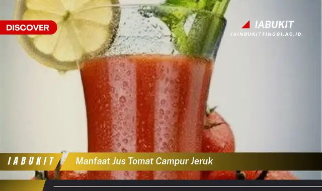 manfaat jus tomat campur jeruk