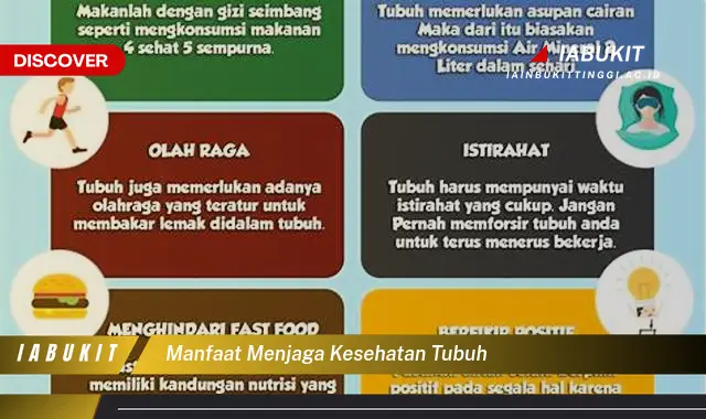 manfaat menjaga kesehatan tubuh