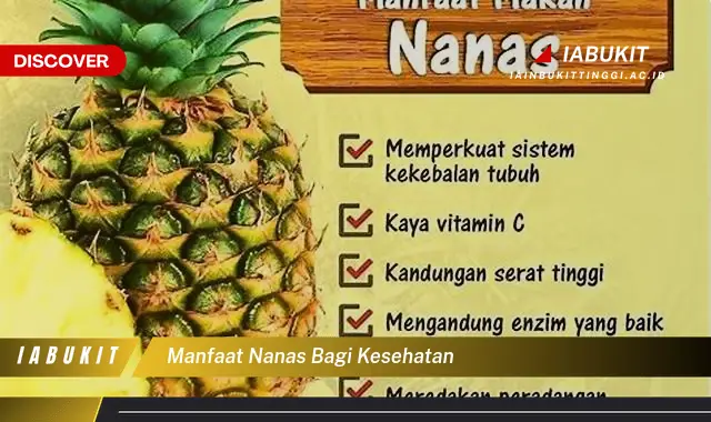 manfaat nanas bagi kesehatan