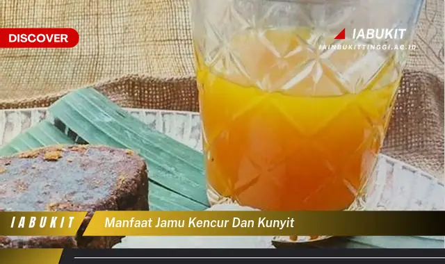 manfaat jamu kencur dan kunyit