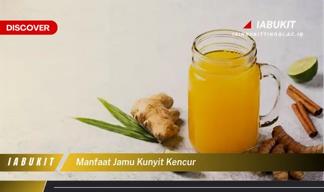 manfaat jamu kunyit kencur