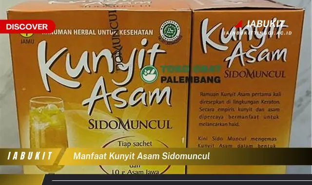 manfaat kunyit asam sidomuncul