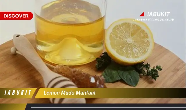 lemon madu manfaat