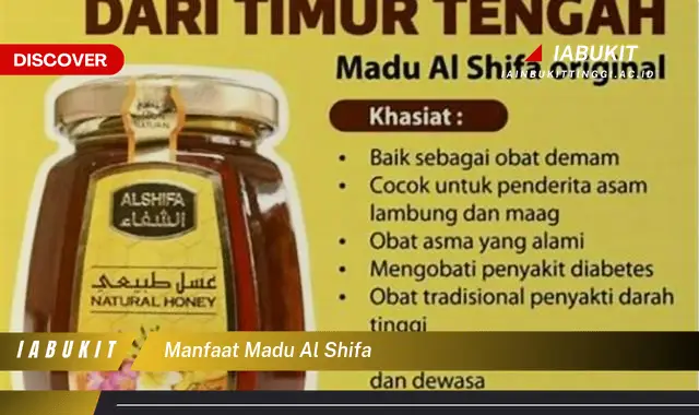 manfaat madu al shifa