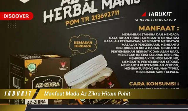 manfaat madu az zikra hitam pahit