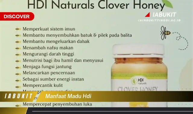 manfaat madu hdi