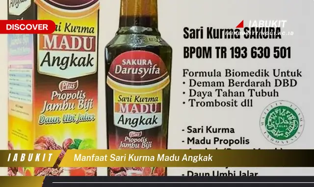 manfaat sari kurma madu angkak