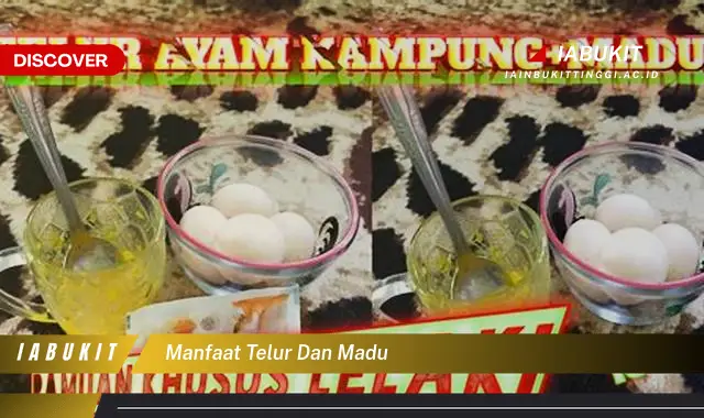 manfaat telur dan madu