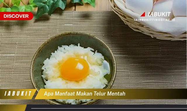 apa manfaat makan telur mentah