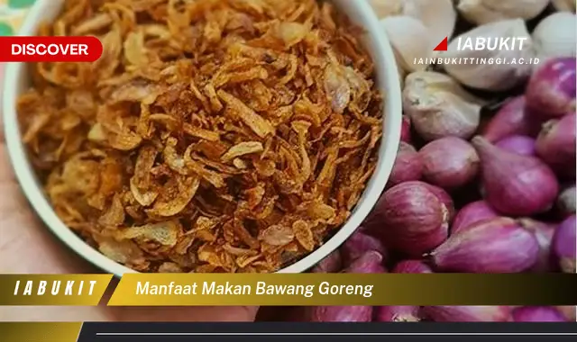 manfaat makan bawang goreng