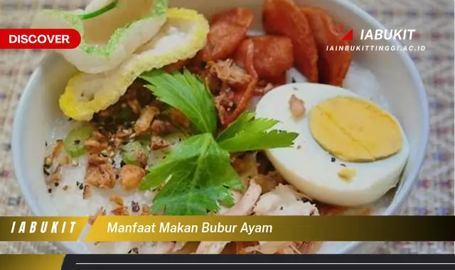 manfaat makan bubur ayam