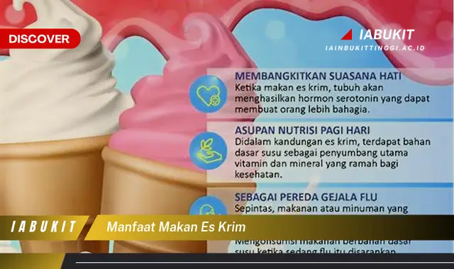 manfaat makan es krim