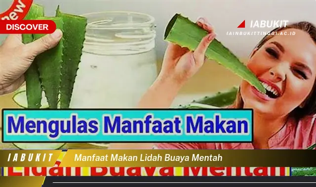 manfaat makan lidah buaya mentah