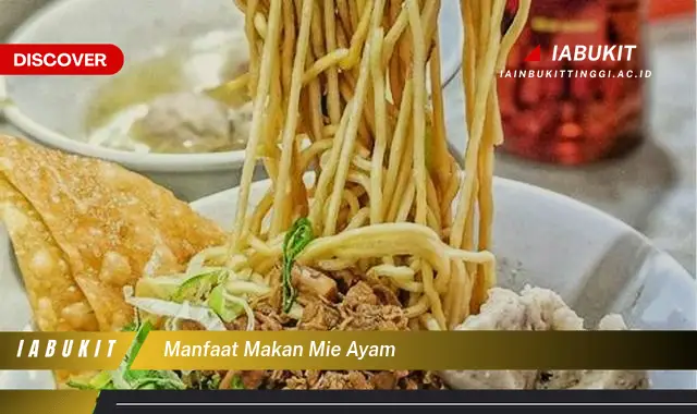 manfaat makan mie ayam