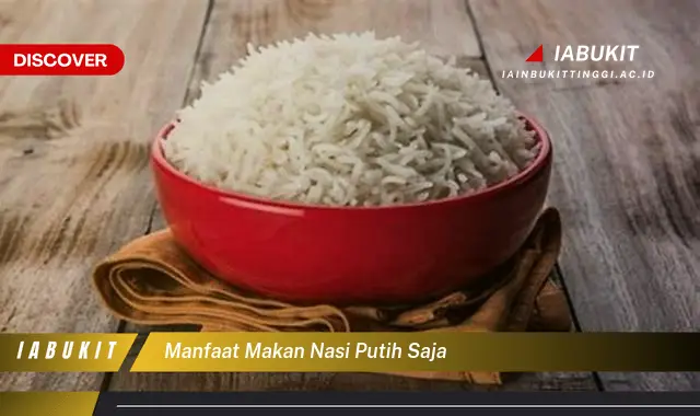 manfaat makan nasi putih saja