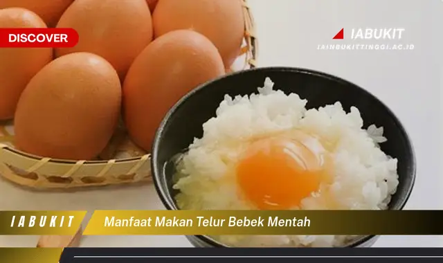 manfaat makan telur bebek mentah