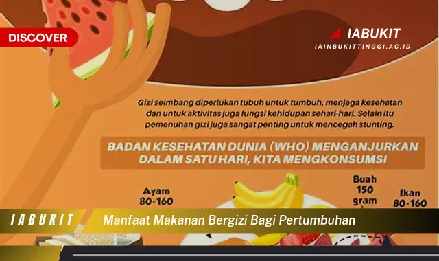 manfaat makanan bergizi bagi pertumbuhan