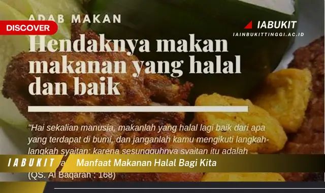 manfaat makanan halal bagi kita