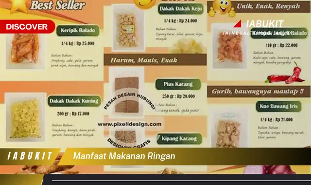 manfaat makanan ringan