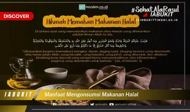manfaat mengonsumsi makanan halal