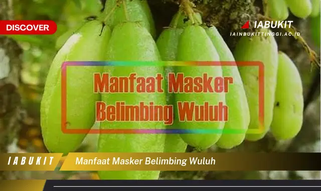 manfaat masker belimbing wuluh