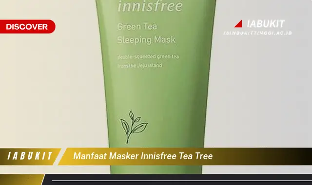 manfaat masker innisfree tea tree