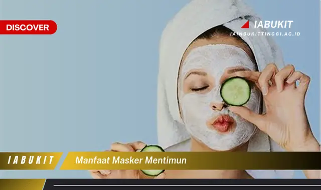 manfaat masker mentimun