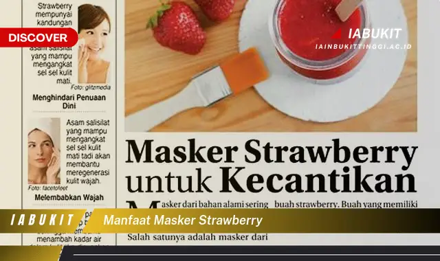 manfaat masker strawberry