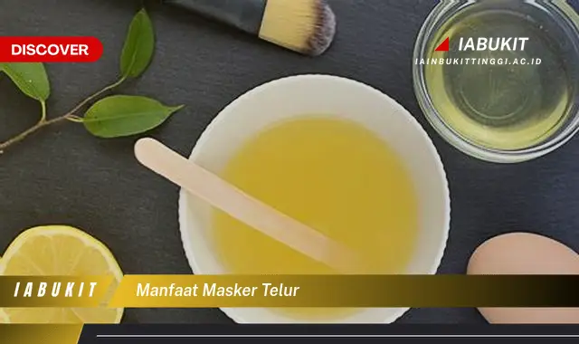 manfaat masker telur