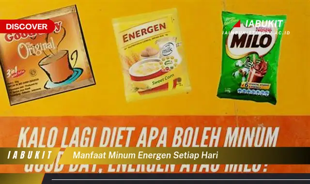 manfaat minum energen setiap hari