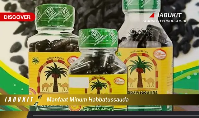 manfaat minum habbatussauda