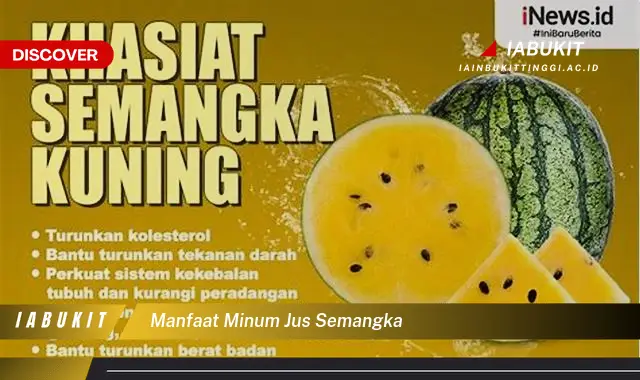 manfaat minum jus semangka