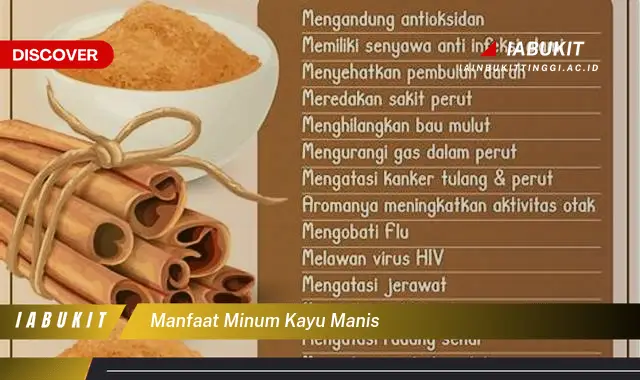 manfaat minum kayu manis