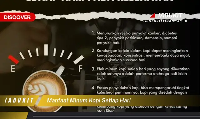 manfaat minum kopi setiap hari