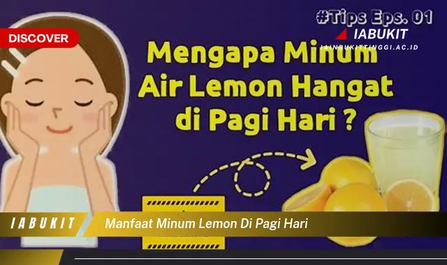 manfaat minum lemon di pagi hari