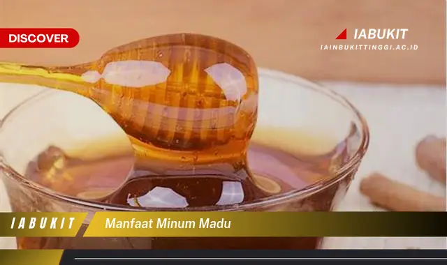 manfaat minum madu