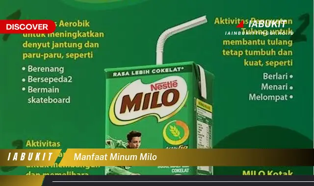 manfaat minum milo