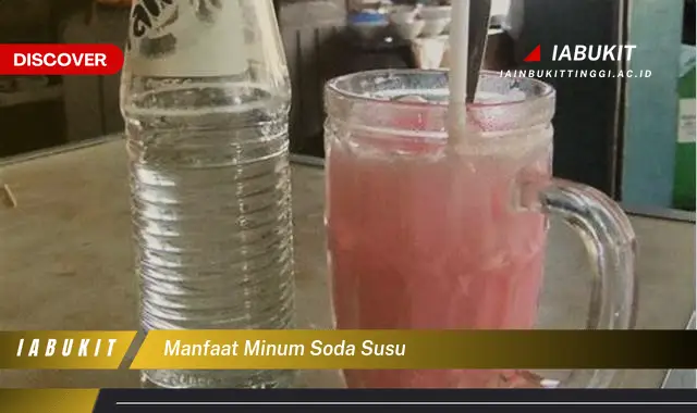 manfaat minum soda susu